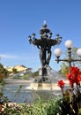The fountain is a symbol of success and abundance. Royalty Free Stock Photo